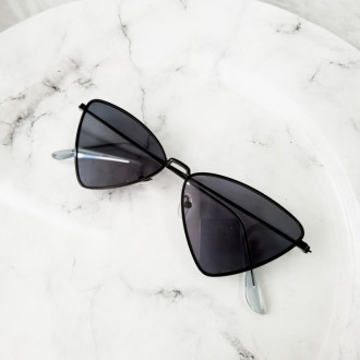 Slnečné okuliare trojuholníkové - čierne