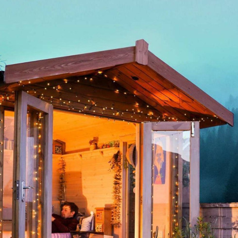 Solární světelný řetěz 12m