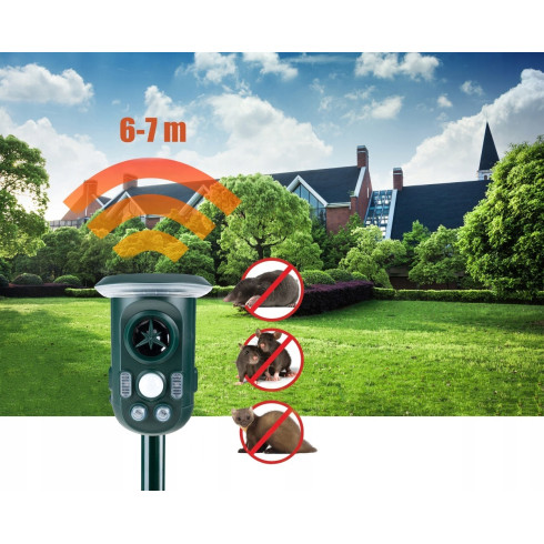 Solárny odpudzovač zvierat 360 LED UFO