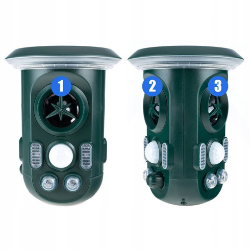 Solárny odpudzovač zvierat 360 LED UFO