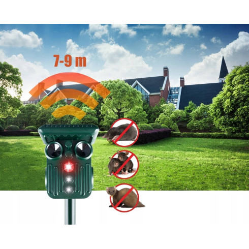 Solární odpuzovač zvířat - 5 režimů