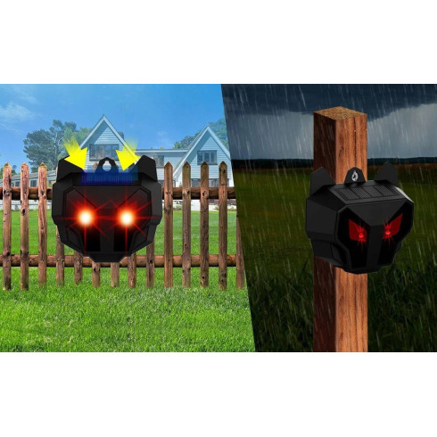 Solárny odpudzovač zvierat  - pre škodce, vtáky, divú zver a mačky