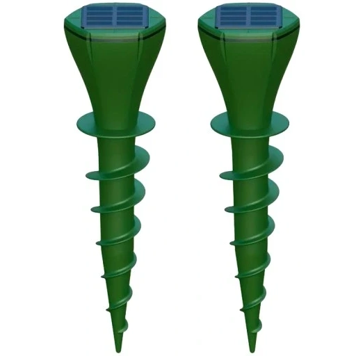 Solárny šroubovací odpudzovač krtkov - 2 ks