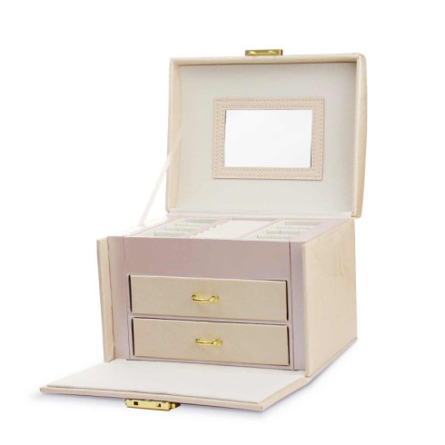 Šperkovnice - kufřík na bižuterii, béžový