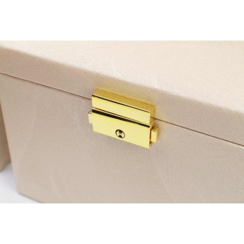 Šperkovnice - kufřík na bižuterii, béžový