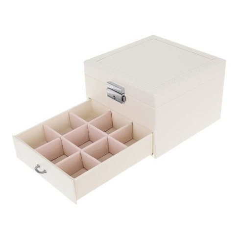 Šperkovnice - kufřík na bižuterii, bílá