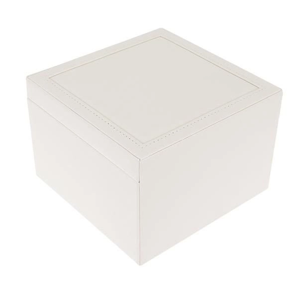 Šperkovnice - kufřík na bižuterii, bílá