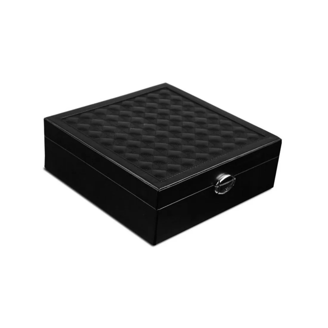 Šperkovnica so zrkadlom - čierna