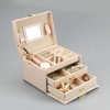 Šperkovnice - kufřík na bižuterii, elegantní růžová