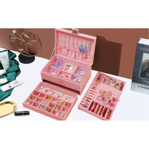 Šperkovnice - šperkovnice - růžová