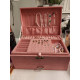 Šperkovnica - kufrík na bižutériu - ružový