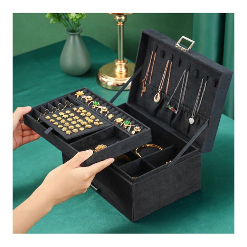 Šperkovnice - organizér na bižuterii, černý