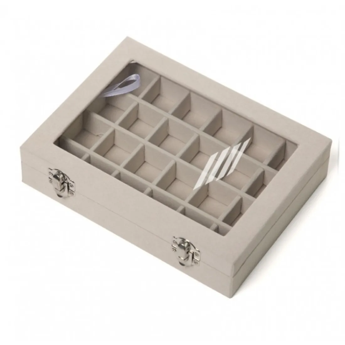 Šperkovnica - organizér na bižutériu, krémová