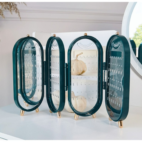 Šperkovnica - organizér na bižutériu, zelený