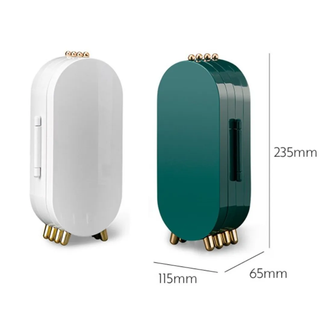 Šperkovnice - organizér na bižuterii, zelený