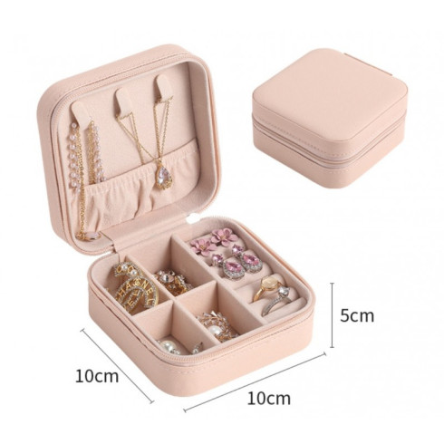 Šperkovnica - organizér na šperky, ružová