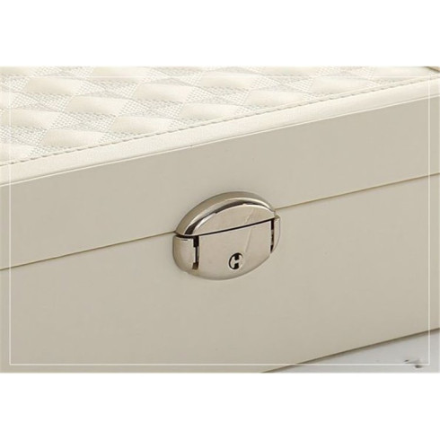 Šperkovnice se zrcadlem - bílá