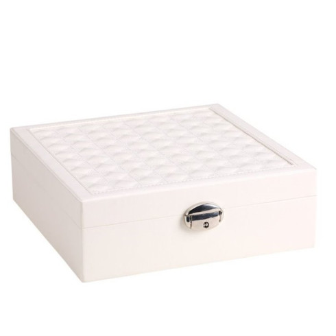 Šperkovnice se zrcadlem - bílá