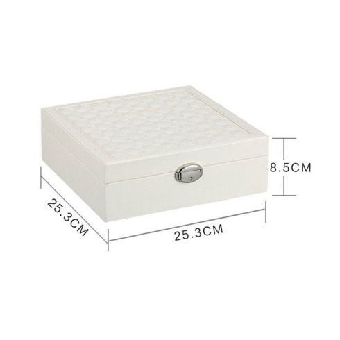 Šperkovnice se zrcadlem - bílá