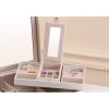 Šperkovnica so zrkadlom - biela