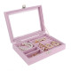Šperkovnica - úložny box na bižutériu - ružová