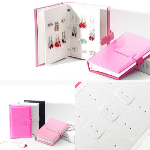 Šperkovnica v dizajne knihy - ružová