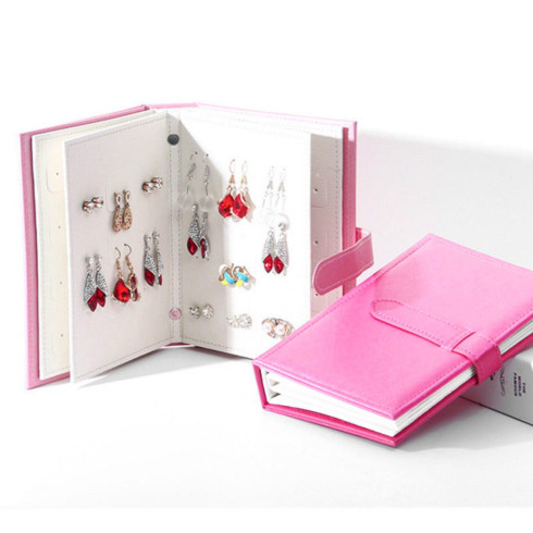 Šperkovnica v dizajne knihy - ružová