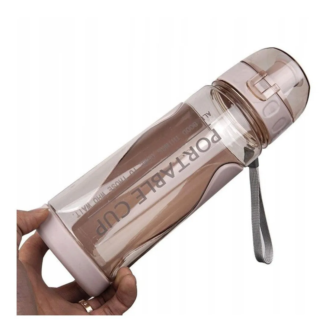 Športová fľaša na vodu 600 ml - ružová