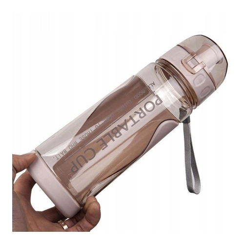 Športová fľaša na vodu 600 ml - ružová