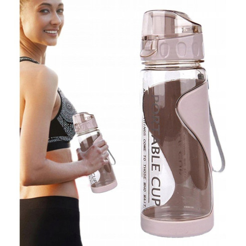 Športová fľaša na vodu 600 ml - ružová Športová fľaša na vodu 600 ml - ružová