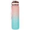 Športová fľaša na vodu s denným časovým plánovačom 1L - ombré