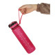 Športová fľaša na vodu s denným časovým plánovačom 1L - ružová