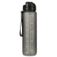 Športová fľaša na vodu s denným časovým plánovačom 1L - šedá