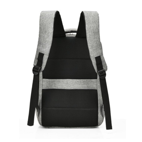 Športový batoh na notebook USB - šedý