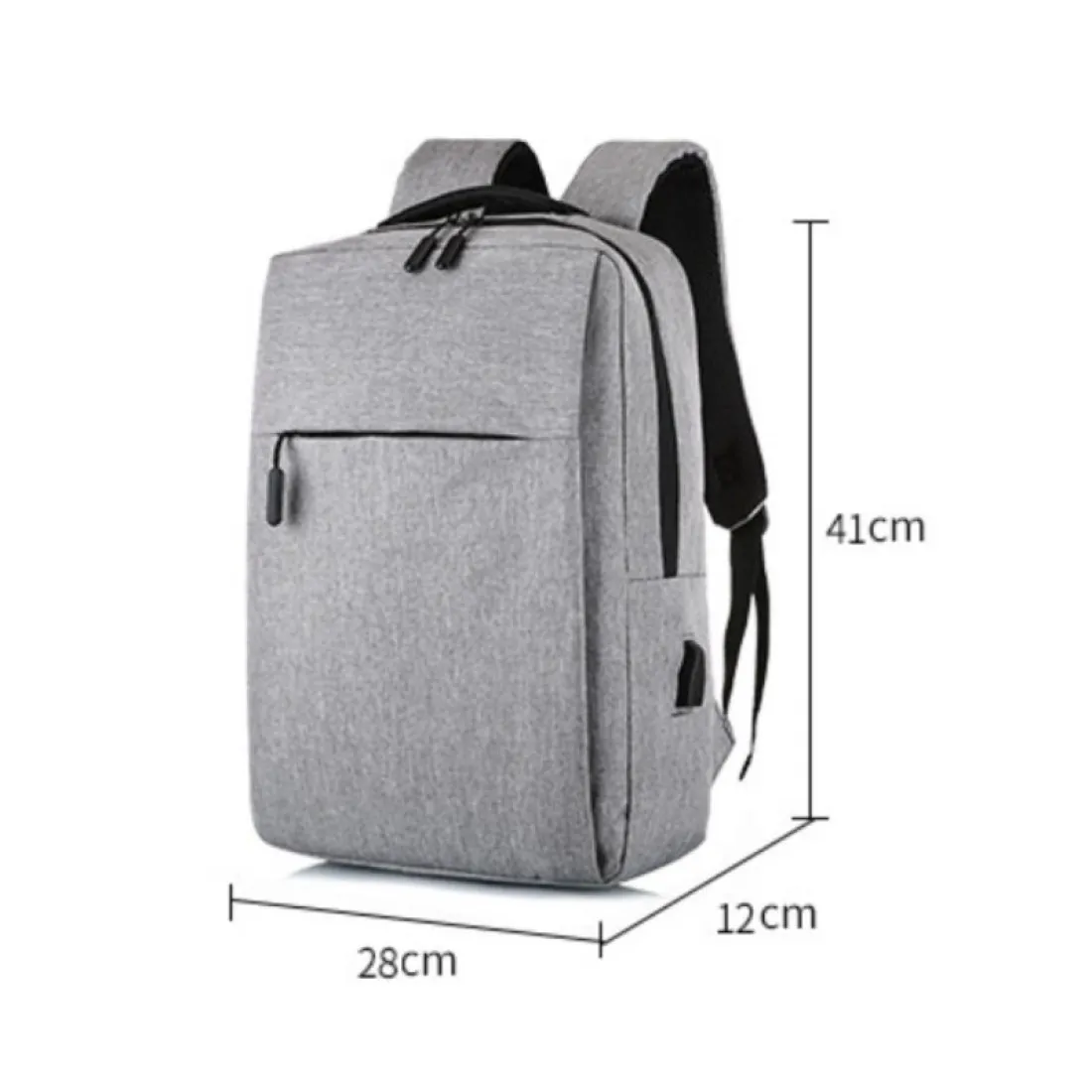 Sportovní batoh na notebook USB - šedý