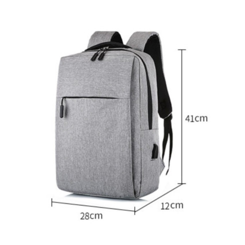 Športový batoh na notebook USB - šedý