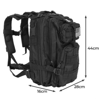 Športový turistický batoh - čierny