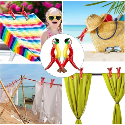 Skřipce na plážové osušky, 2 ks - Papoušek