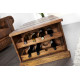 Stylový konferenční stolek s barem na víno - Winebar 100 cm, Sheesham