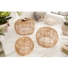 Štýlový ratanový stolík Bamboo Lounge - set 3 ks