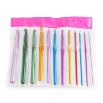 Súprava na háčkovanie, 12 ks