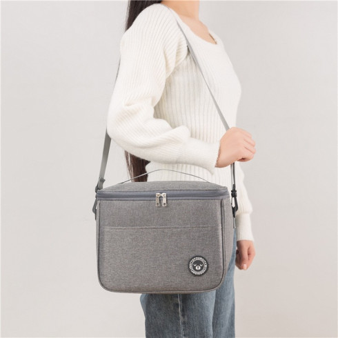 Termotaška na potraviny - obedový box, šedý