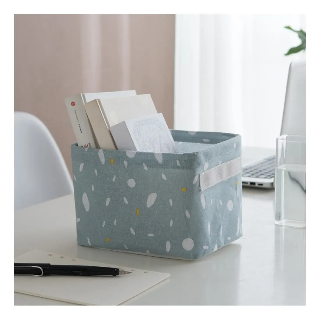 Textilní úložný organizér - tyrkysový