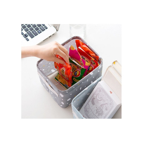 Textilní úložný organizér - tyrkysový