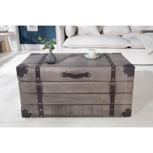 Truhlica Factory Loft 82 cm - mango sivé