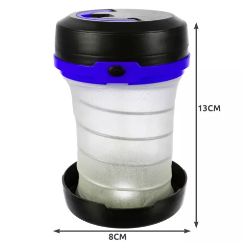 Turistická lampa - skladacia 2v1