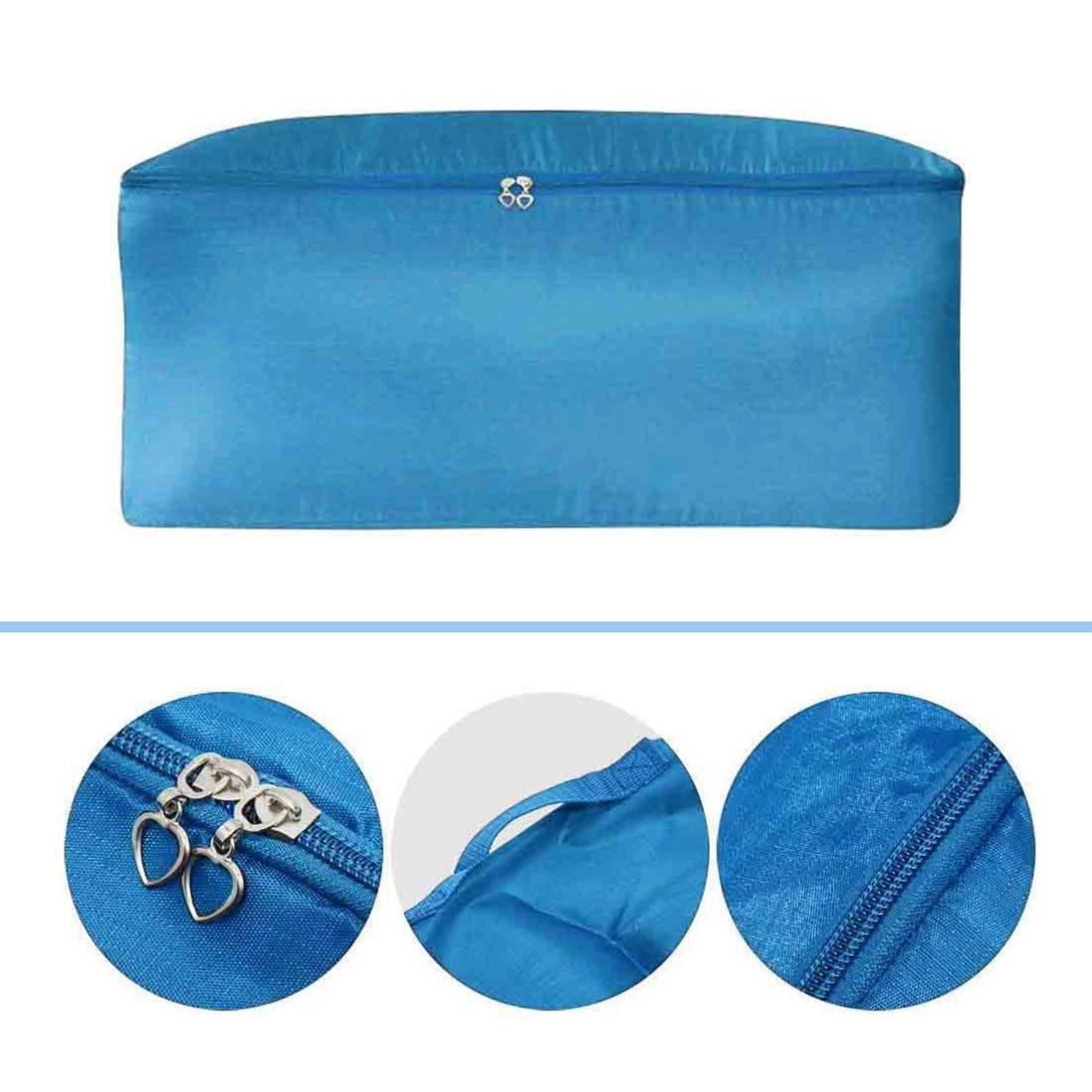 Úložný box - vak na oblečenie a deky - modrý