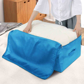 Úložný box - vak na oblečenie a deky - modrý