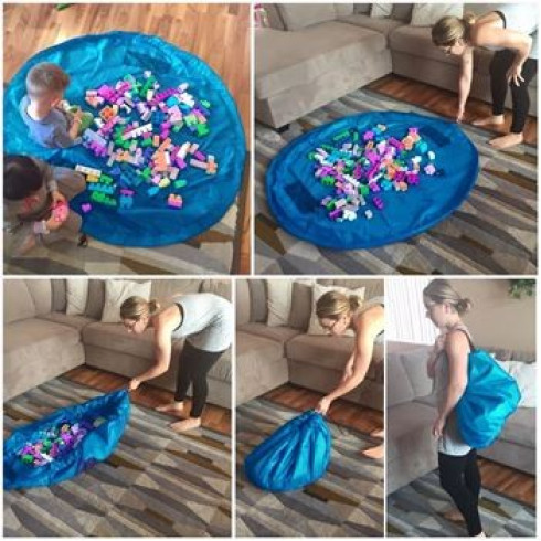 Vak na hračky - modrý