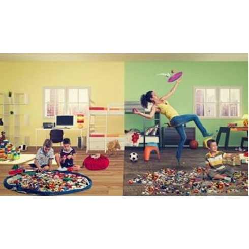 Vak na hračky - modrý